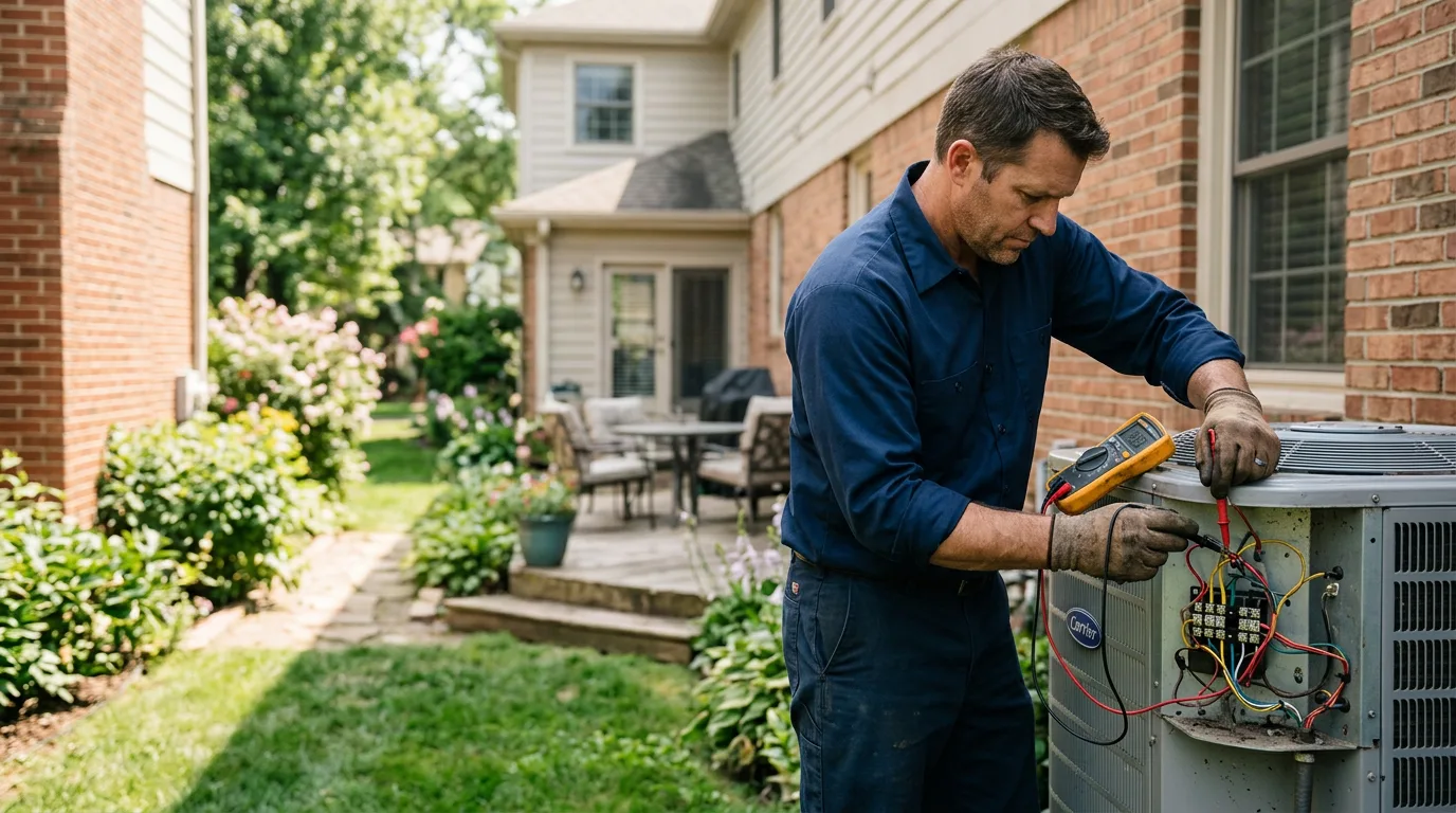 HVAC technician working near Watchung, NJ